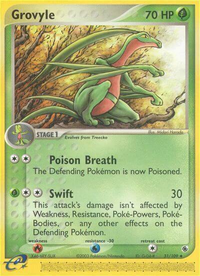 Grovyle Card Front