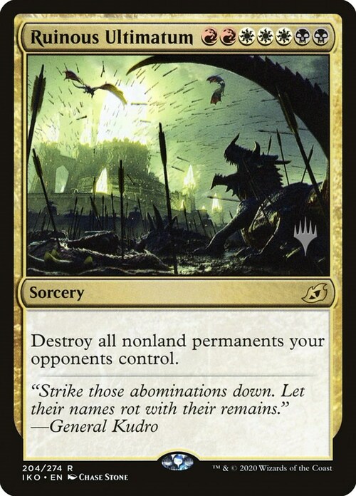 Ruinous Ultimatum Card Front