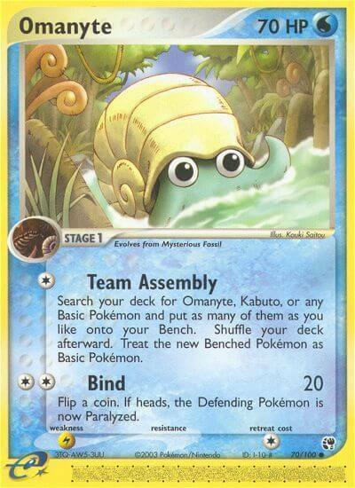 Omanyte Card Front