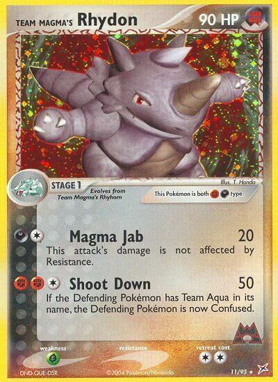 Team Magma's Rhydon Card Front