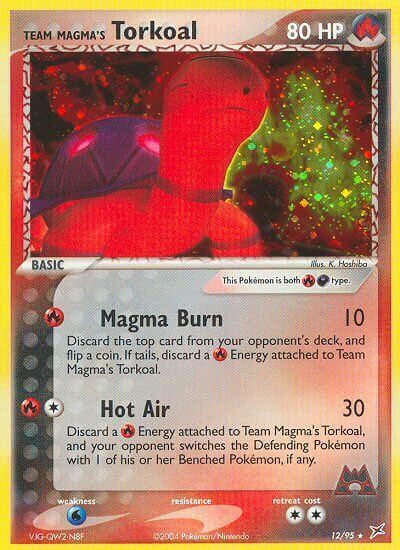 Team Magma's Torkoal Card Front