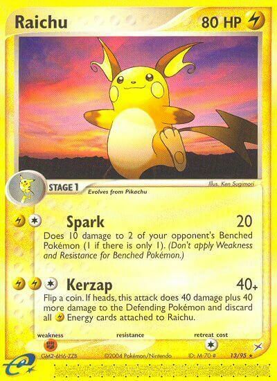 Raichu Card Front