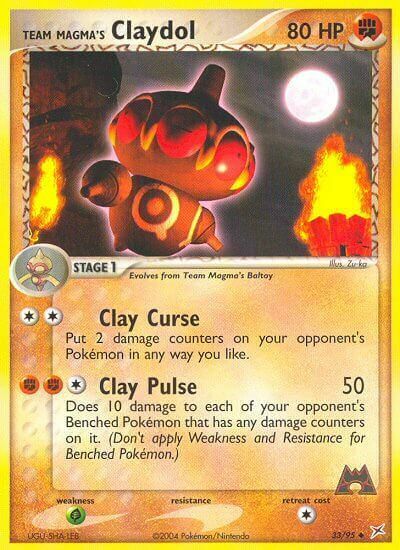 Team Magma's Claydol Card Front