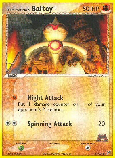 Team Magma's Baltoy Card Front