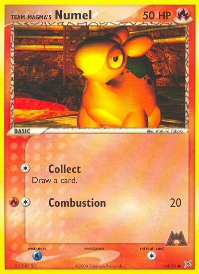 Team Magma's Numel Card Front