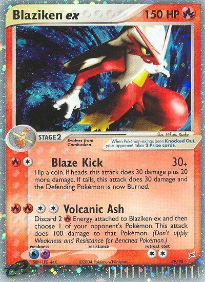 Blaziken ex Card Front