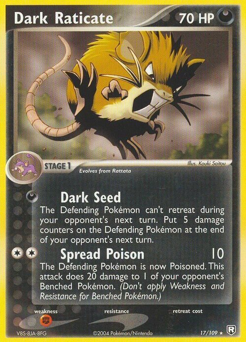 Dark Raticate Card Front