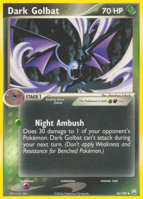 Dark Golbat Card Front