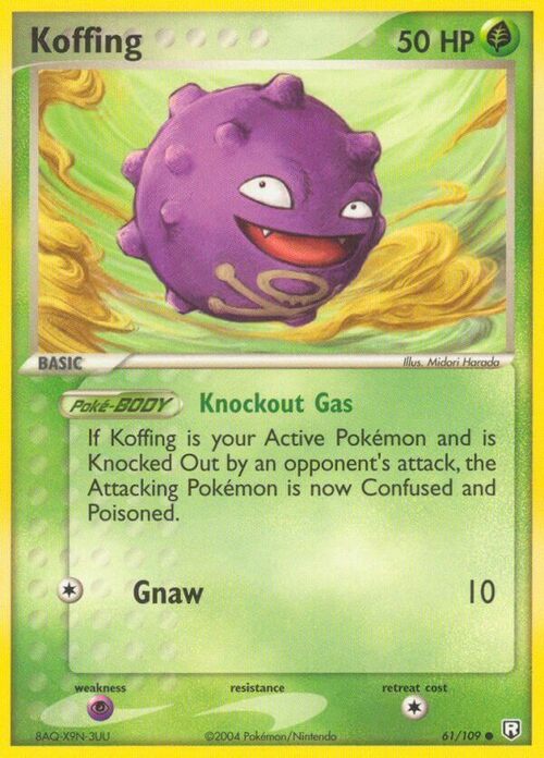 Koffing Card Front