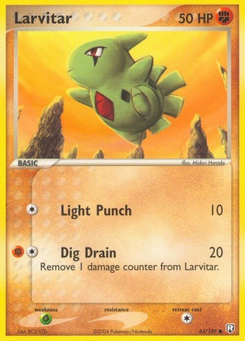 Larvitar Card Front