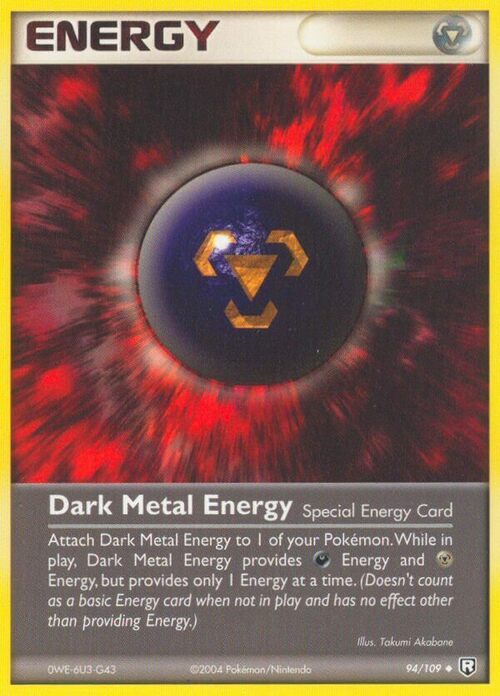 Dark Metal Energy Card Front