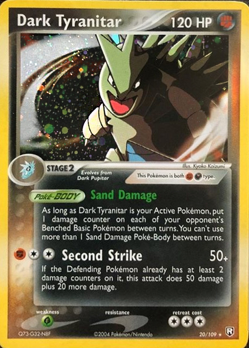 Dark Tyranitar Card Front