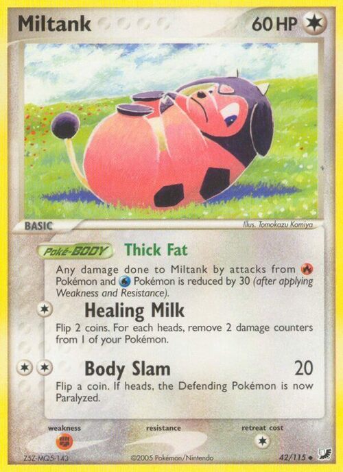 Miltank Card Front