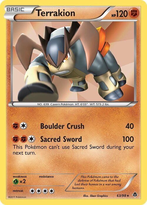 Terrakion Card Front