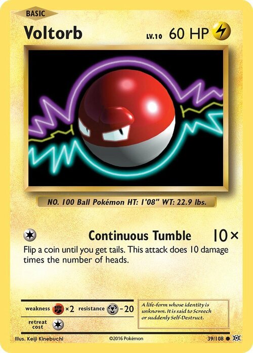 Voltorb Card Front