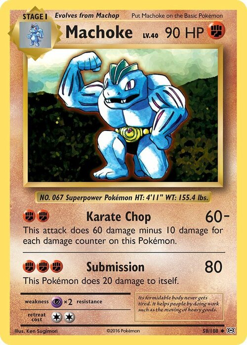 Machoke Card Front