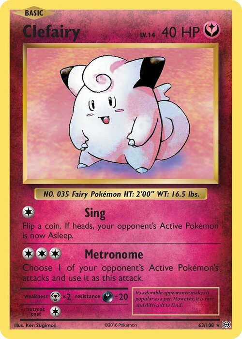 Clefairy Card Front