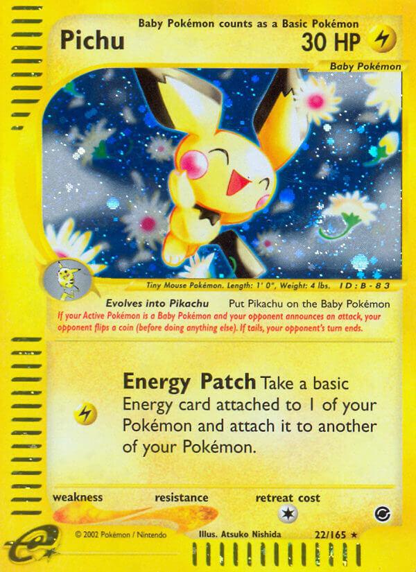 Pichu 22/165 purchases Holo Rare Pokemon Expedition Base Set