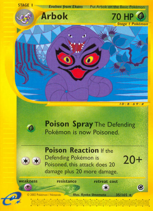 Arbok Card Front