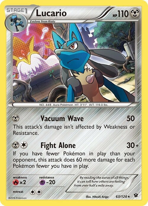 Lucario Card Front