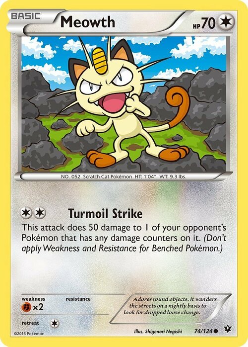 Meowth Card Front