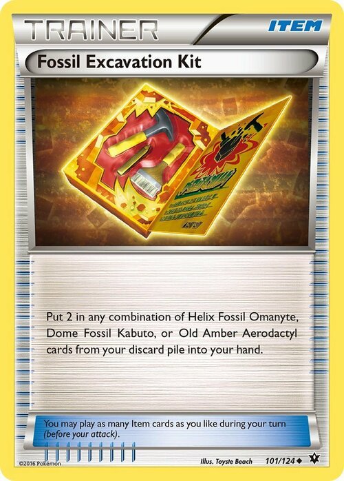 Fossil Excavation Kit Card Front