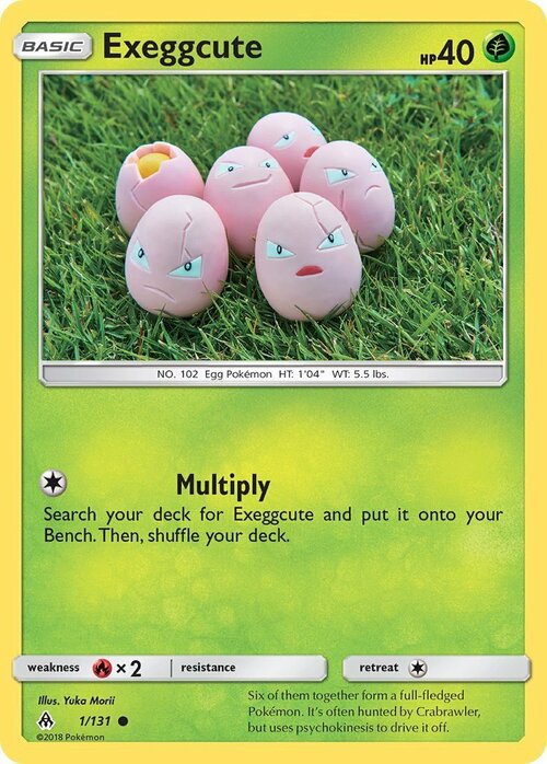 Exeggcute Card Front