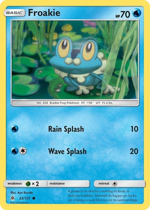 Froakie Card Front