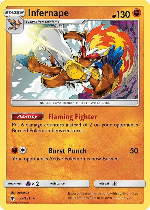 Infernape Card Front