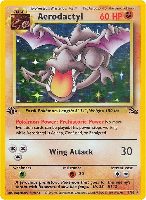 Aerodactyl Card Front