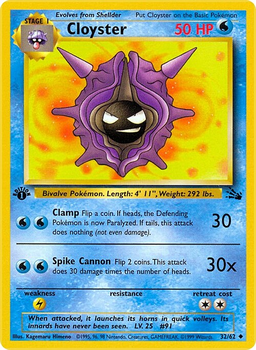 Cloyster Card Front