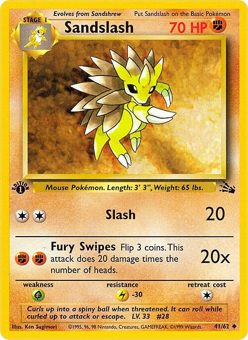 Sandslash Card Front