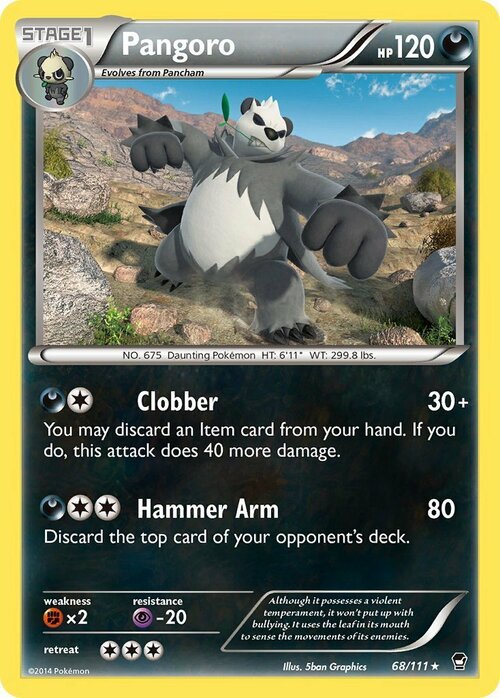 Pangoro Card Front