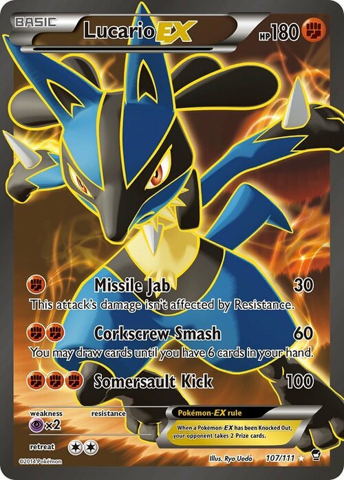 Lucario EX Card Front