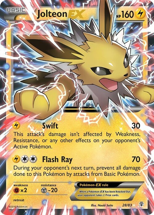 Jolteon EX Card Front