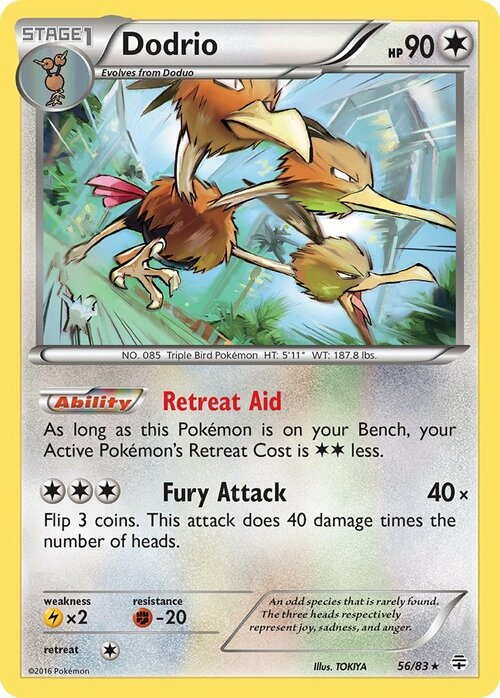 Dodrio Card Front