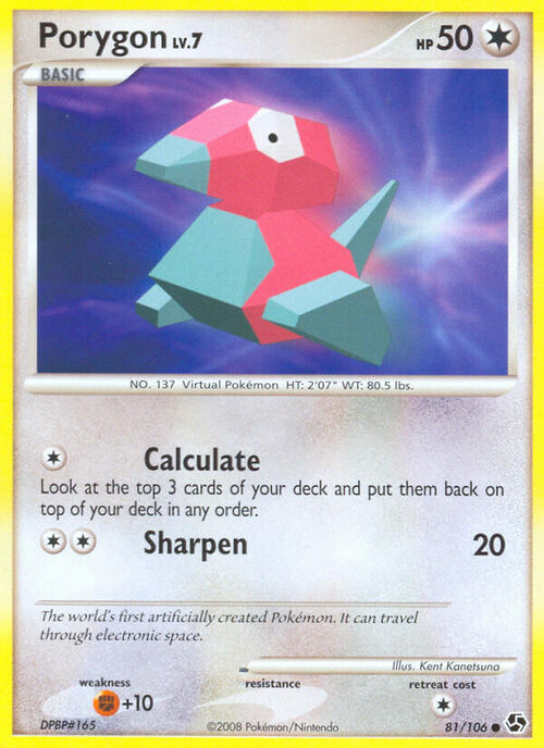 Porygon Card Front