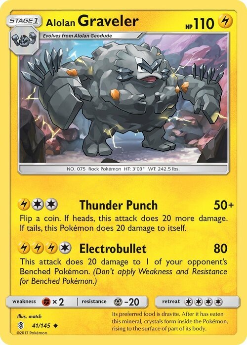 Alolan Graveler Card Front