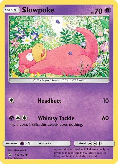 Slowpoke Card Front