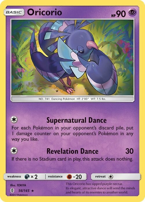 Oricorio Card Front