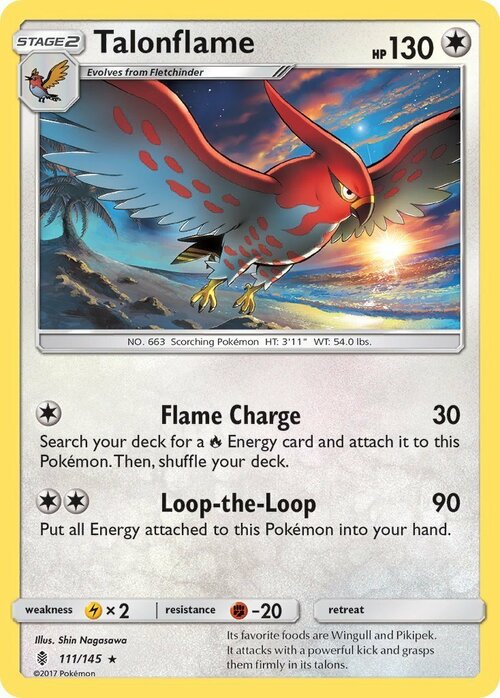 Talonflame Card Front