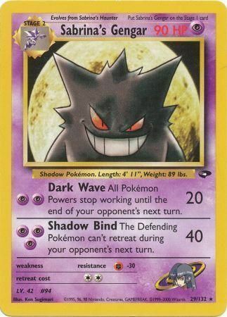 Sabrina's Gengar Card Front