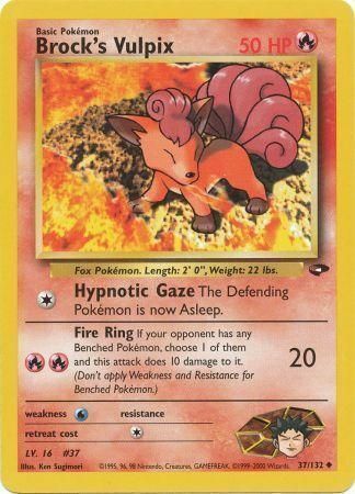 Brock's Vulpix Card Front