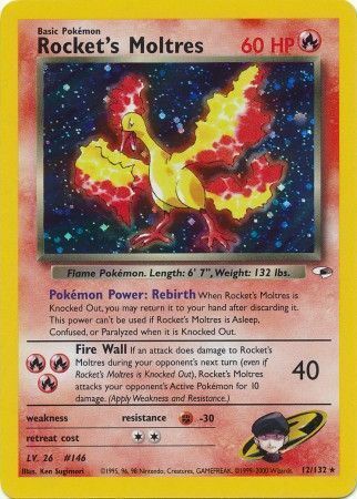 Rocket's Moltres Card Front