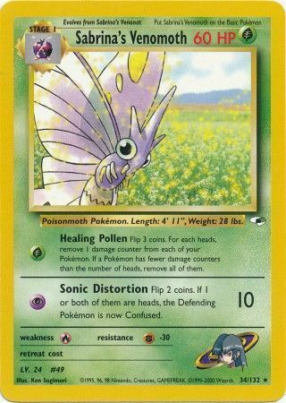 Sabrina's Venomoth Card Front