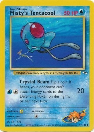 Misty's Tentacool Card Front