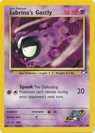 Sabrina's Gastly Card Front