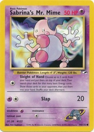 Sabrina's Mr. Mime Card Front