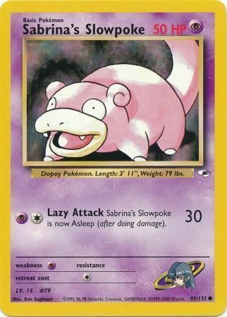 Sabrina's Slowpoke Card Front