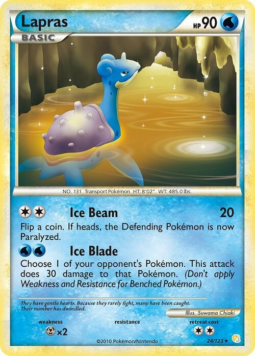 Lapras Card Front